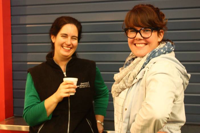 Stage manager Tanya and UTS Producer Tanya Hobbs. Photo courtesy of QMF