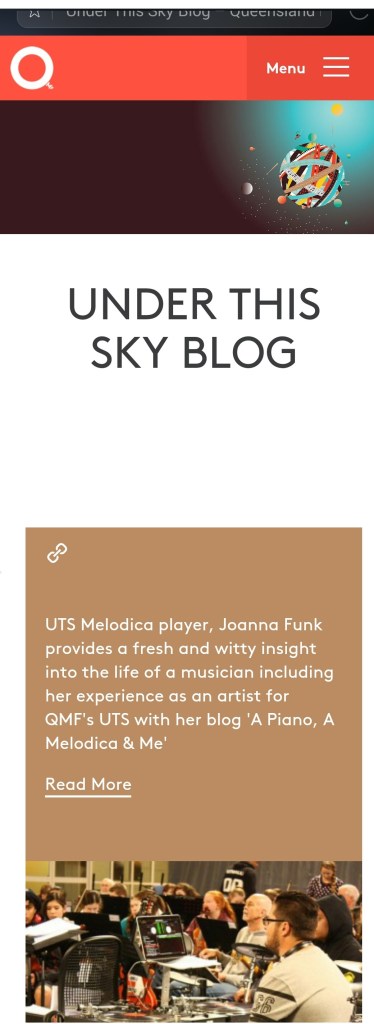 UTS blog post about Joanna Funk blog
