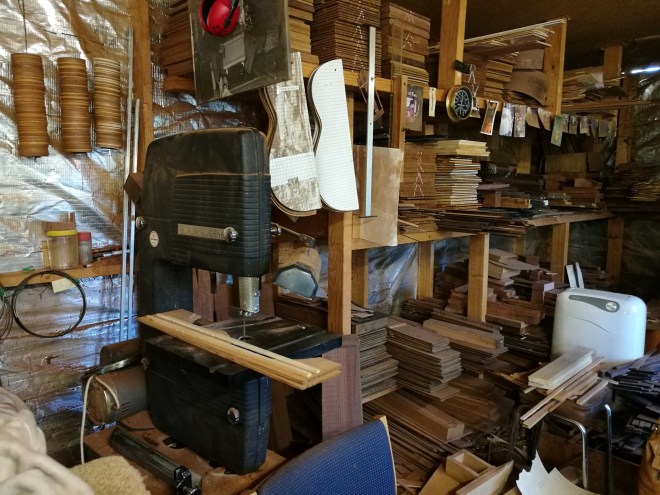 Richard Howell, workshop, luthier, classical guitar