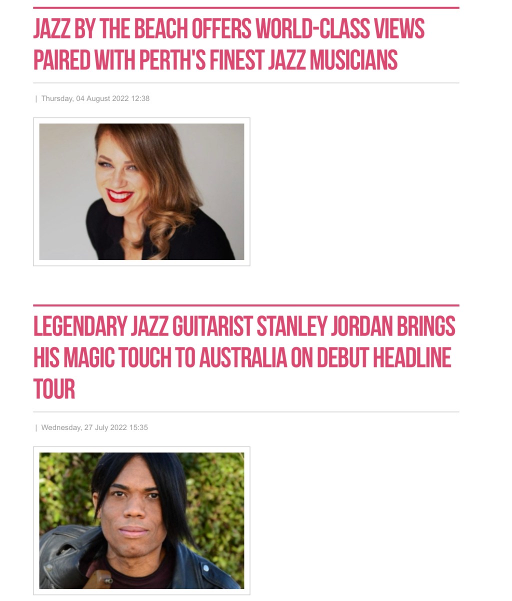 Scenestr interviews – Stanley Jordan and Jazz On The Beach&nbsp;(Perth)
